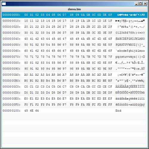 Hex Viewer in Java